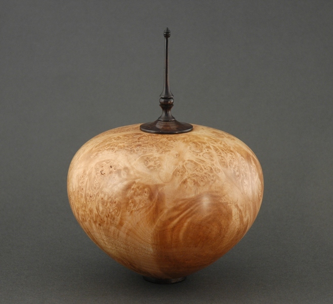 Maple Ebony Lidded Form